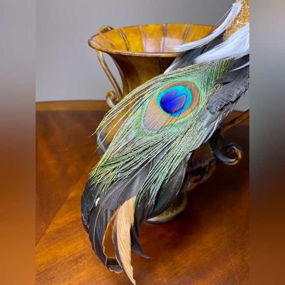 Holiday Lane Majesty Peacock Clip On Ornament Feathers - Picture 11 of 11